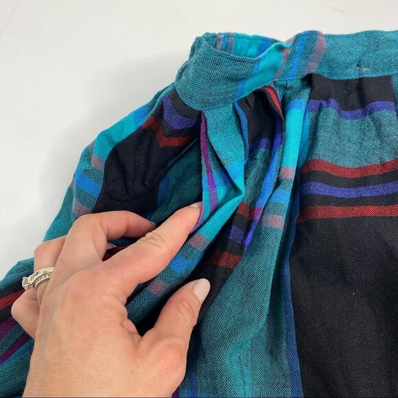 Stephanie Edwards Vintage Wool Plaid Pleated Midi Skirt - Picture 2 of 14